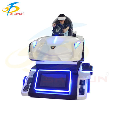 슈퍼 레이싱 VR 자동차 시뮬레이터 머신 32인치 디스플레이, 로지텍 컨트롤 & 멀티 플레이어 지원으로 4축 모션 드라이빙 경험