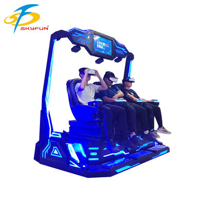 9D VR 3인승 시네마 – 100개 이상의 영화 및 15개 인터랙티브 게임, Deepoon VR 안경을 갖춘 다중 사용자 몰입형 VR 극장