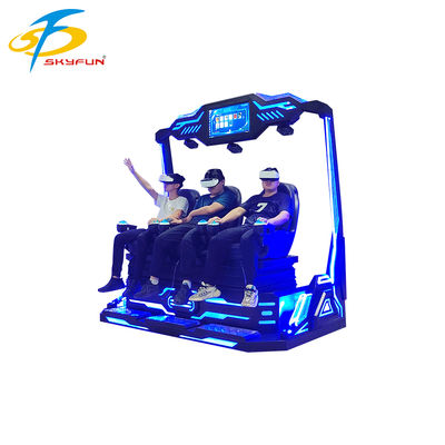 9D VR 3인승 시네마 – 100개 이상의 영화 및 15개 인터랙티브 게임, Deepoon VR 안경을 갖춘 다중 사용자 몰입형 VR 극장