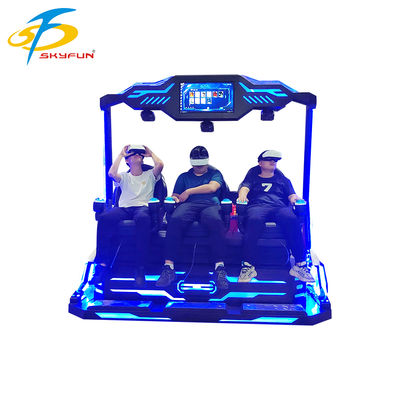 9D VR 3인승 시네마 – 100개 이상의 영화 및 15개 인터랙티브 게임, Deepoon VR 안경을 갖춘 다중 사용자 몰입형 VR 극장