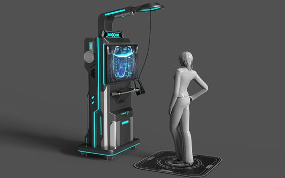 VR 공유 VR 슈팅 시뮬레이터 | 코인 작동 셀프 서비스, 안드로이드 시스템, 저가 VR 슈팅 라이드, 피코 건 글래스 & 32인치 모니터 – SKYFUN 제조사