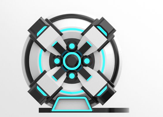 재미있는 타임 머신 2석 VR 영화 시뮬레이터 ∙ 크랭크 모션, 유리섬유 디자인, 부모와 자녀 또는 커플을 위한 이중 좌석, 56 게임, DPVR E3-S & 44인치 터치 모니터