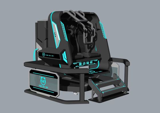 재미있는 회전하는 별 2 좌석 VR 시뮬레이터. 360° 무한 회전, 컴팩트 디자인, 특수 효과 20 게임, DPVR E3S 안경 & 32인치 모니터