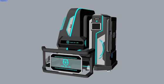 재미있는 회전하는 별 2 좌석 VR 시뮬레이터. 360° 무한 회전, 컴팩트 디자인, 특수 효과 20 게임, DPVR E3S 안경 & 32인치 모니터