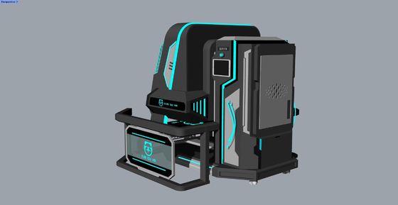 재미있는 회전하는 별 2 좌석 VR 시뮬레이터. 360° 무한 회전, 컴팩트 디자인, 특수 효과 20 게임, DPVR E3S 안경 & 32인치 모니터