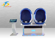 Double Seats Vr Pod Cinema Machine With Fiberglass & Leather Material