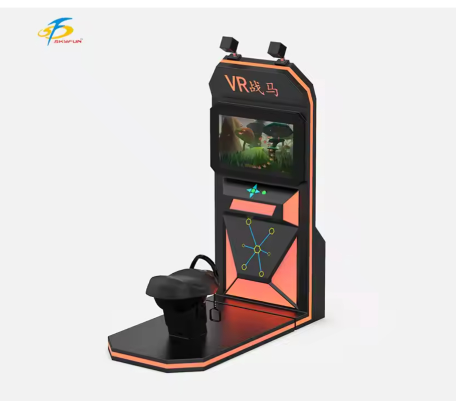 VR 승마 시뮬레이터 – 현실적인 스윙 모션 시트, HTC Vive 무선 VR 헤드셋, 32인치 모니터