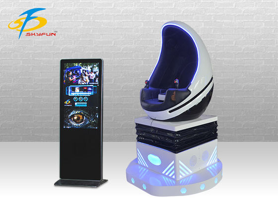운영하는 아이/9D Vegg 기계 시뮬레이터 동전을 위한 단일 좌석 VR 계란 의자