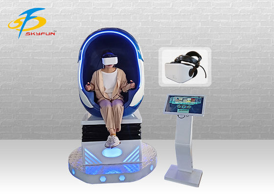 사업 90pcs 영화 + 10pcs 게임을 가진 파란 색깔 9D VR 계란 의자