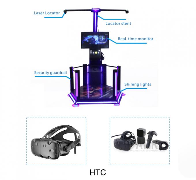 오락 HTC VIVE + HTC VIVE 장비 VR 3/5 플레이어 가상을 가진 상한 동전 VR 디딜 방아